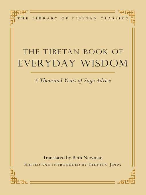 Title details for The Tibetan Book of Everyday Wisdom by Jinpa Thupten - Wait list